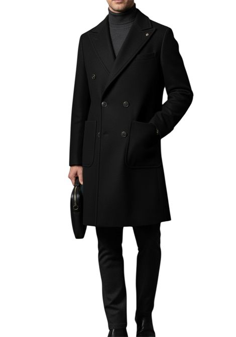 Cappotto doppiopetto con martingala LEBOLE | Cappotti | L4357 68817499